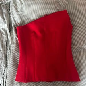 Zara red corset